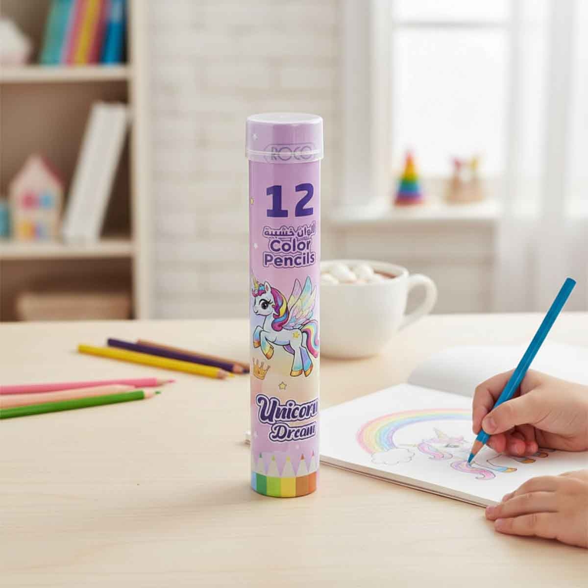 Roco 12-Piece Unicorn Assorted Color Pencil Set