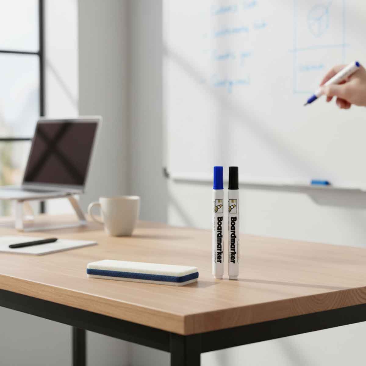 Roco 1.5-3mm Chisel Tip Whiteboard Marker Set