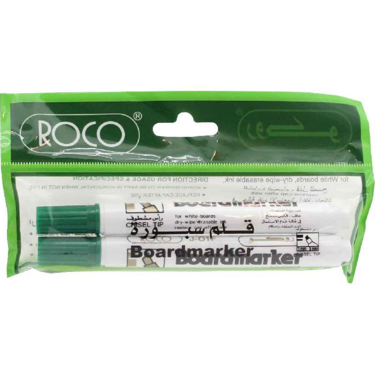 Roco Green 1.5-3mm Chisel Tip Whiteboard Marker