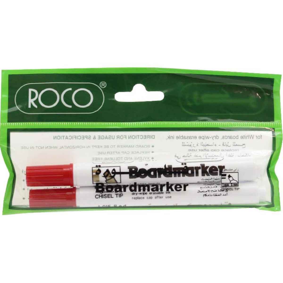 Roco Red 1.5-3mm Chisel Tip Whiteboard Marker
