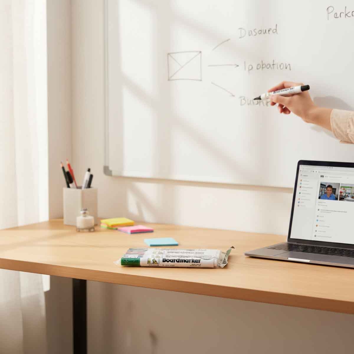 Roco 1-3mm Chisel Tip Whiteboard Marker Set