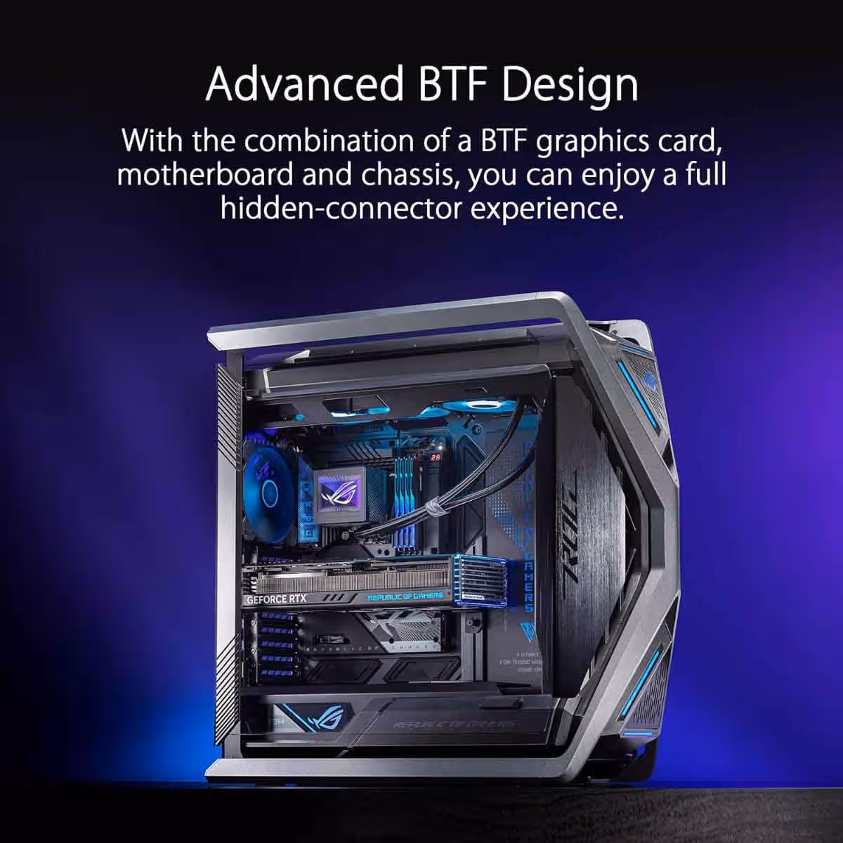 أسوس صندوق كمبيوتر للألعاب آر أو جي هيبيريون GR701 إصدار BTF