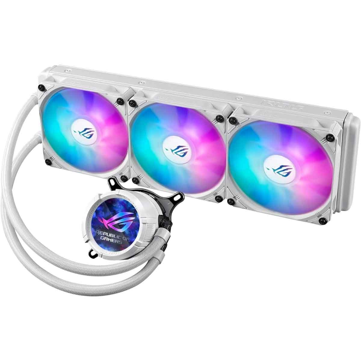 ASUS ROG White Strix LC 360 ARGB LCD Liquid CPU Cooler