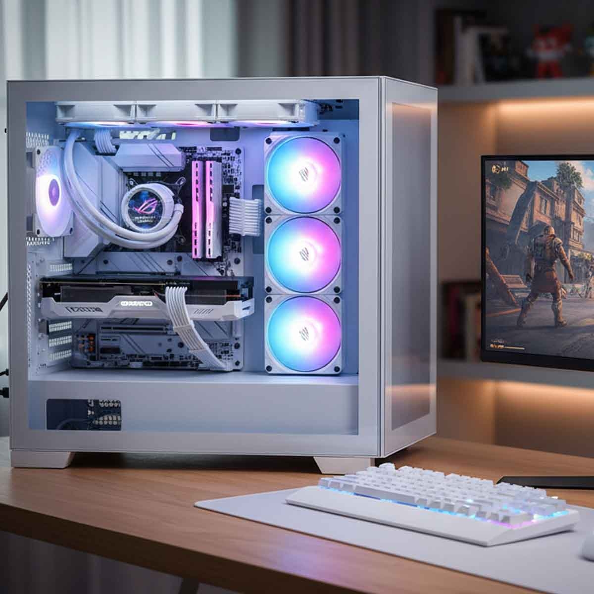 ASUS ROG White Strix LC 360 ARGB LCD Liquid CPU Cooler