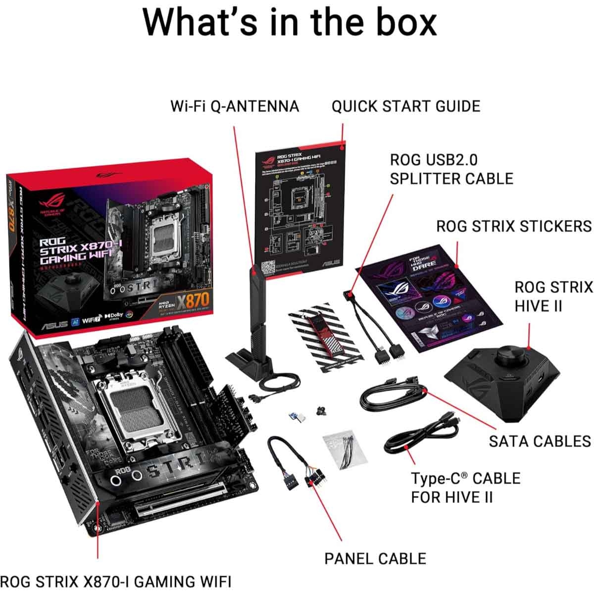 Asus ROG Strix X870-I Gaming WiFi Motherboard