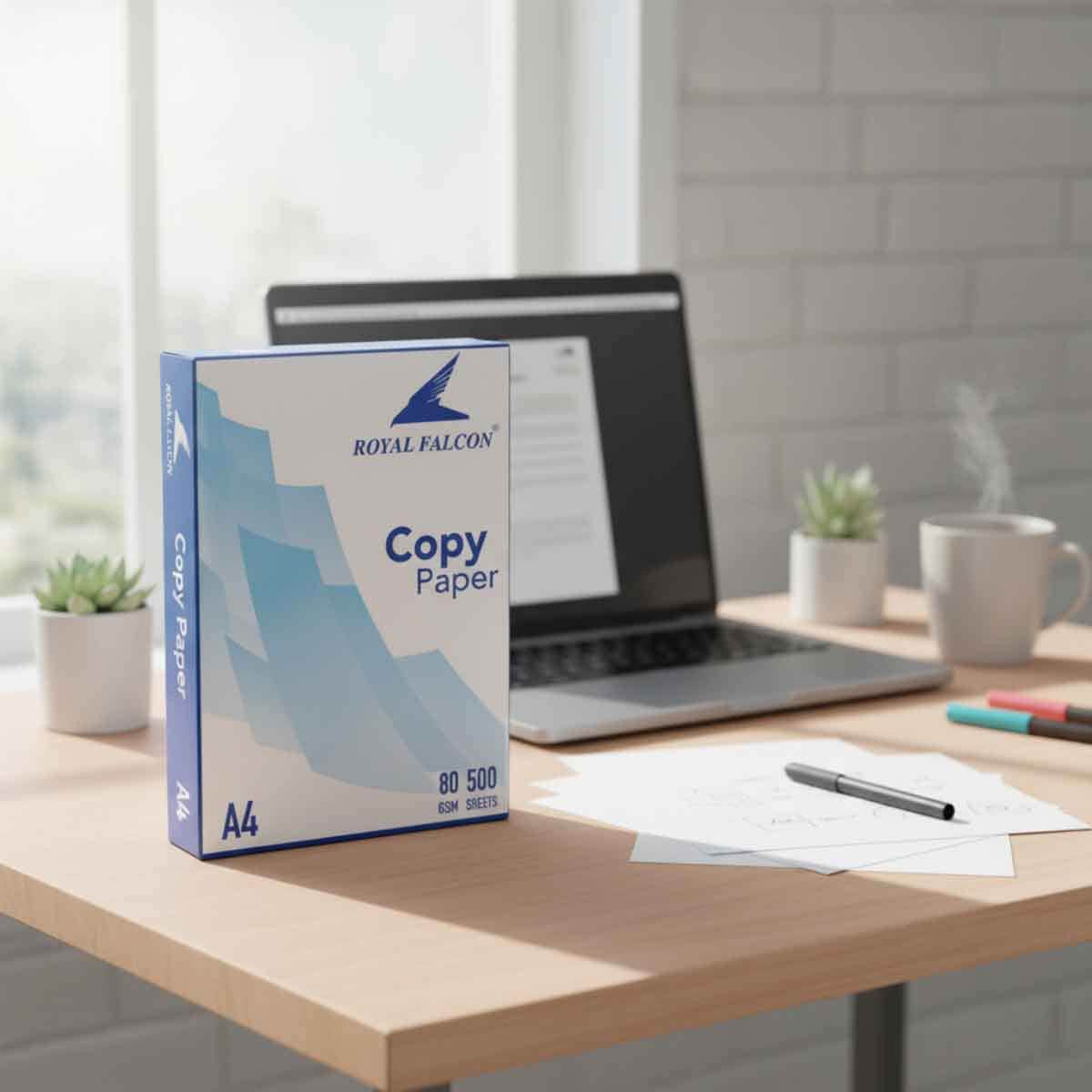 Royal Falcon White 500-Sheets A4 80 GSM Plain Copy Paper