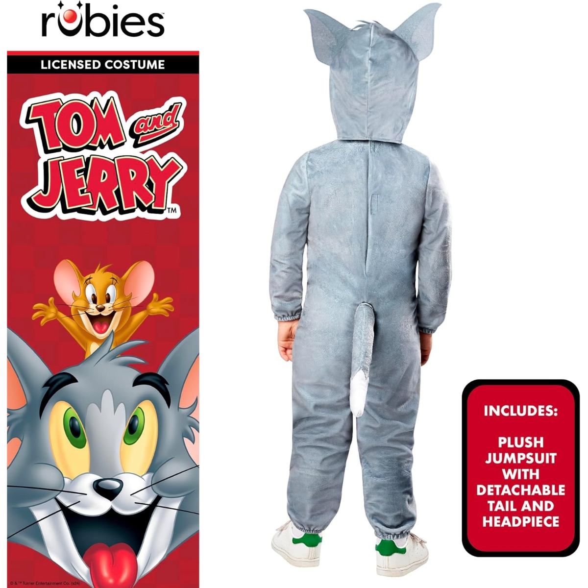 Rubies 4T Tom & Jerry Tom Costume Unisex, 3-4 Years