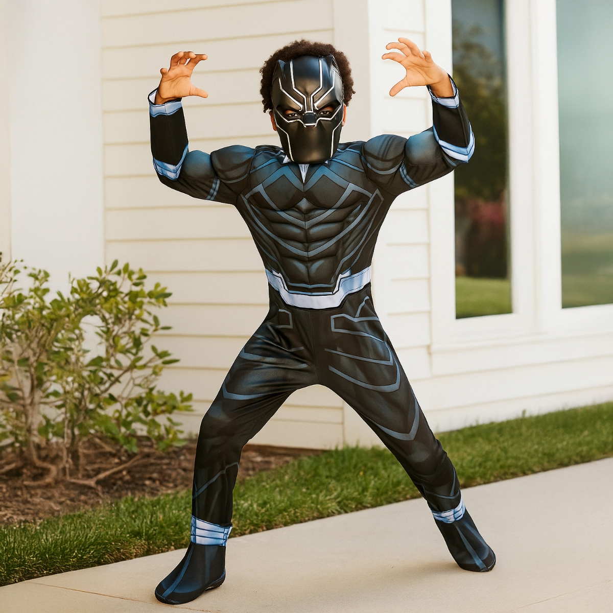 روبيز زي ديلوكس بلاك بانثر للأولاد، 8-10 سنوات