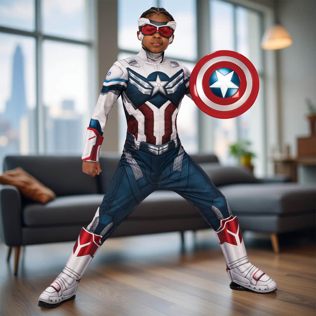 Rubies Captain America Deluxe Child Costume Boys, 8-10 Years