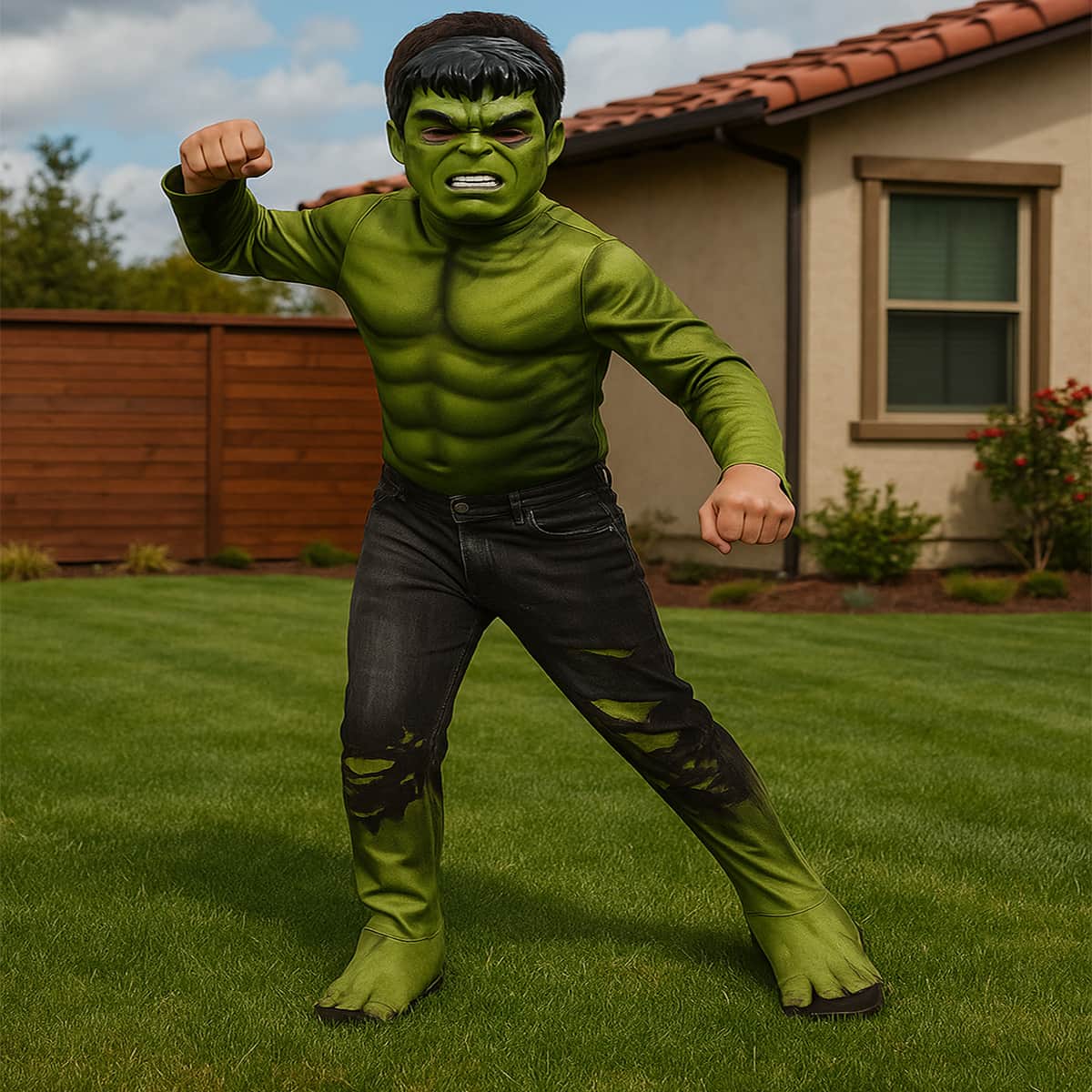Rubies Hulk Avengers Endgame Deluxe Child Costume Boys, 8-10 Years