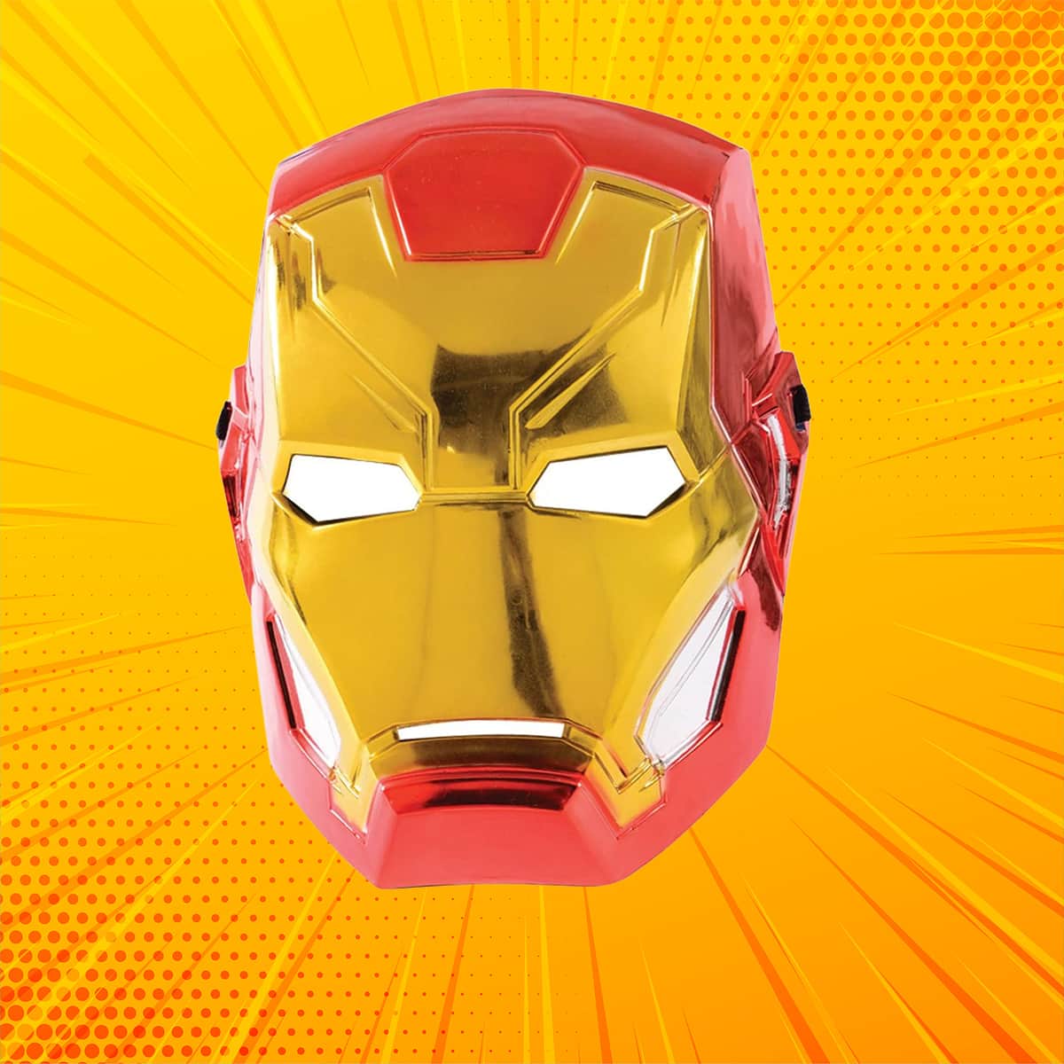 Rubies Iron Man 1/2 Metallic Mask Boys, 3-4 Years