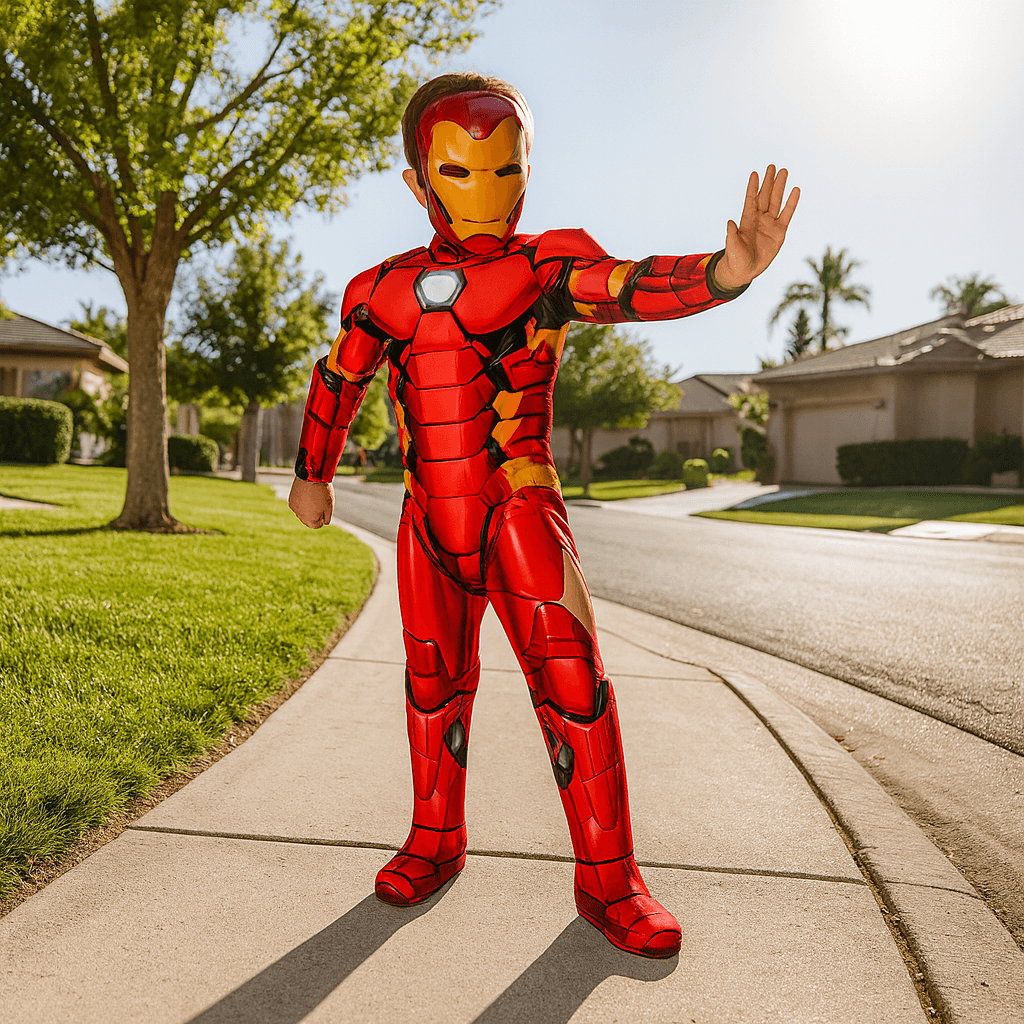 روبيز زي ديلوكس آيرون مان للأطفال للأولاد، 8-10 سنوات