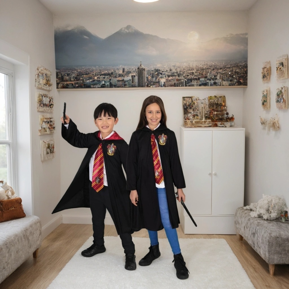 روبيز رداء جريفندور الكلاسيكي التنكري مقاس L للجنسين 8-10 سنوات