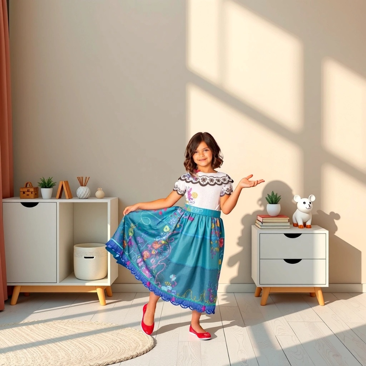 Rubies L Mirabel Deluxe Encanto Costume Girls, 8-10 Years