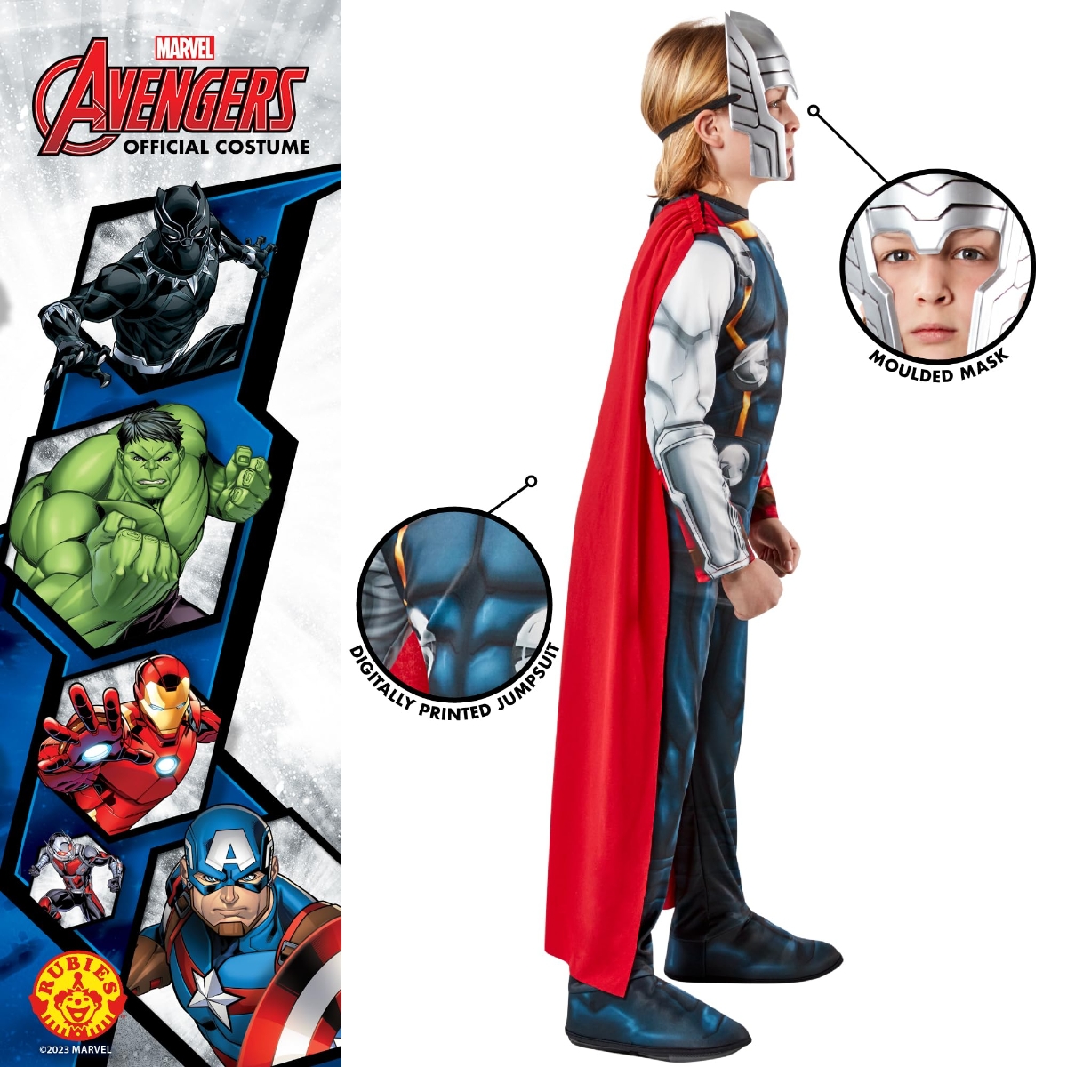 Rubies M Avengers Series Thor Child Costume Boys, 8-10 Years