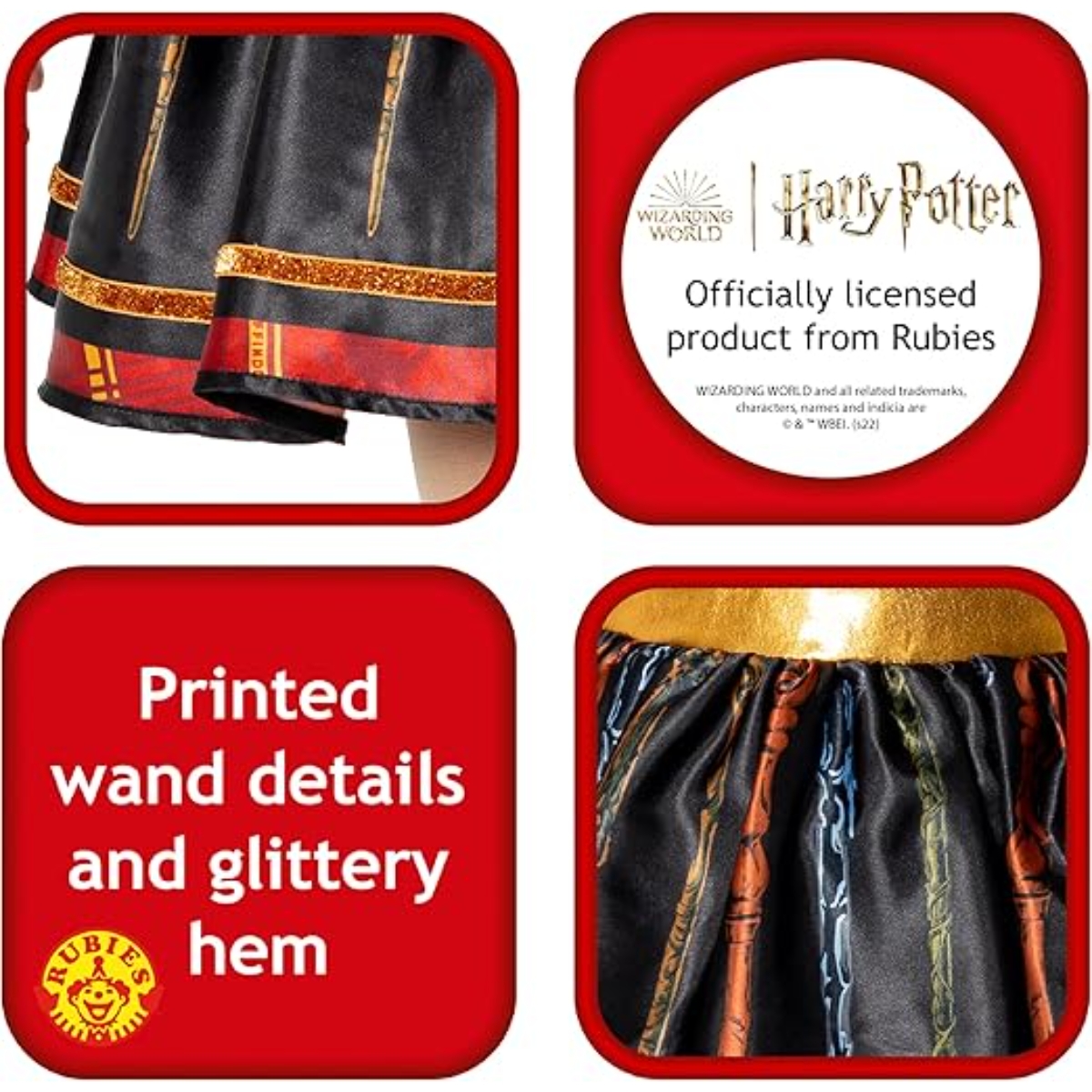 Rubies M Harry Potter Hogwarts Hermione Dress Costume Girls, 5-7 Years