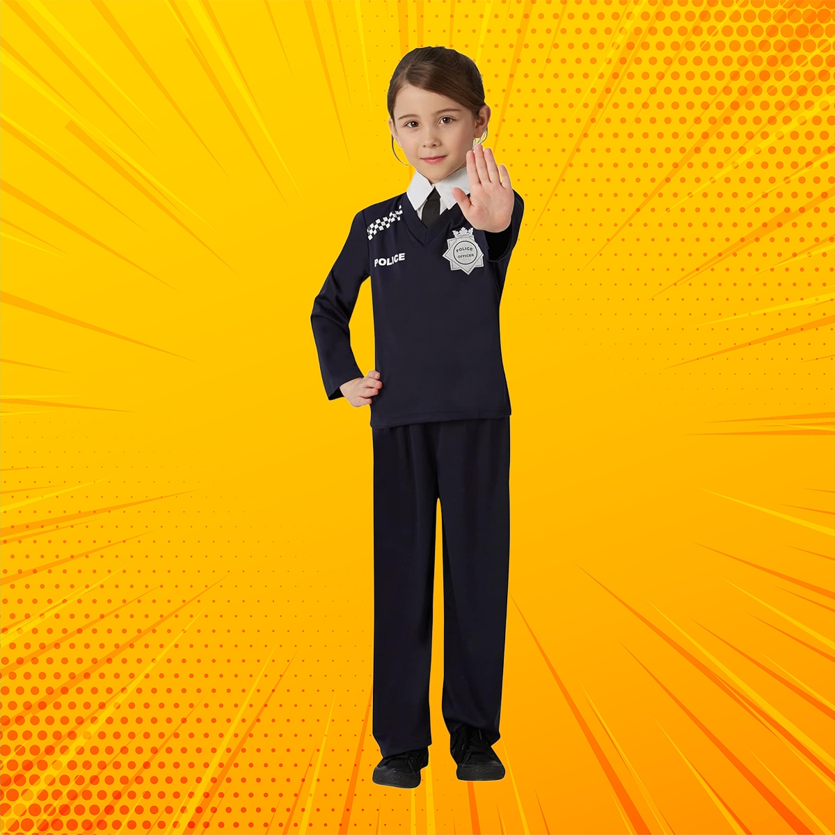 Rubies M Police Officer Costume Unisex, 5-7 Years