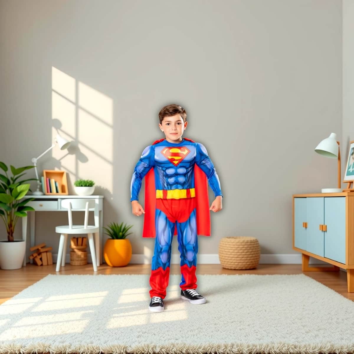 Rubies M Superman Padded Muscle Costume Boys, 5-7 Years