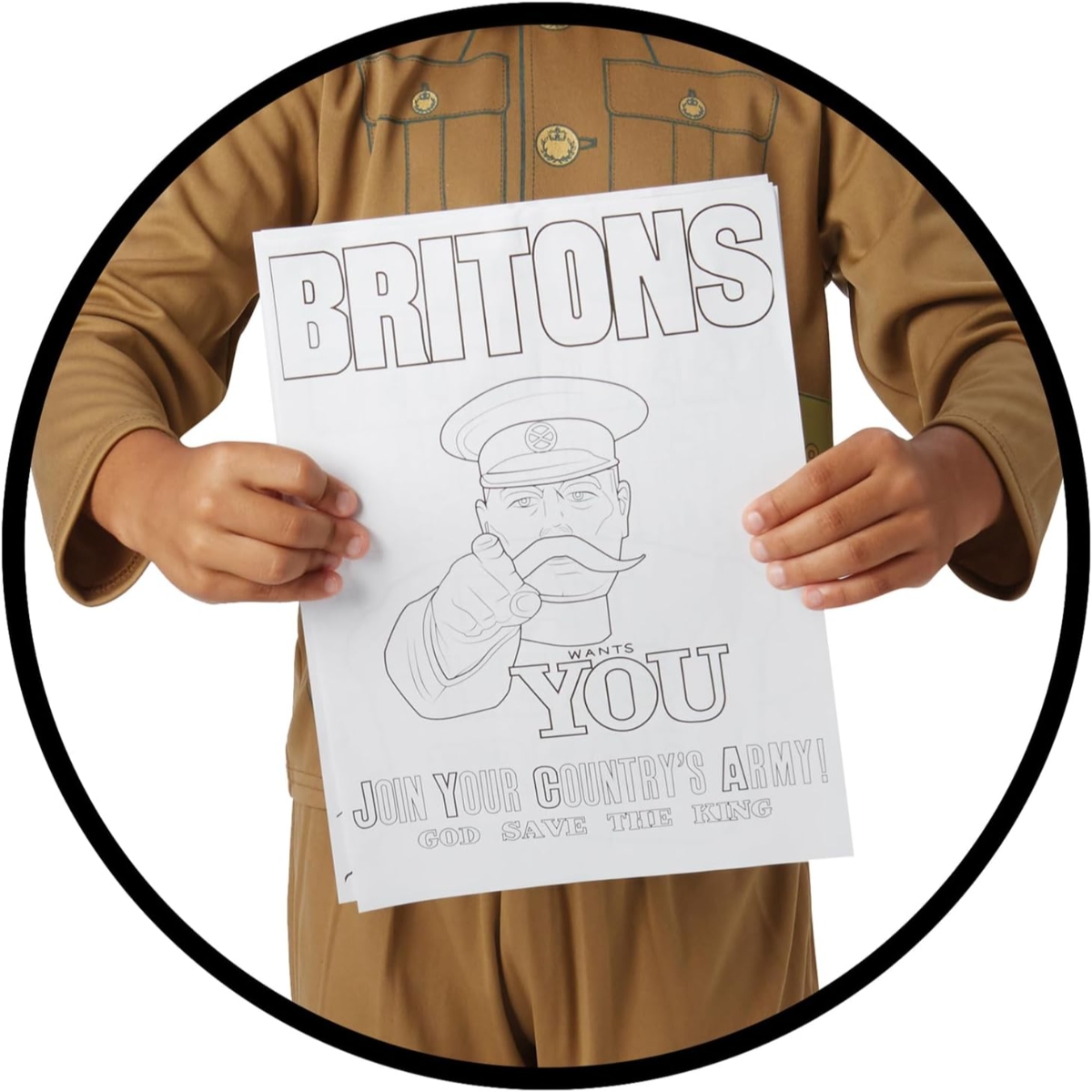 Rubies M WW1 Soldier Costume Boys, 5-7 Years