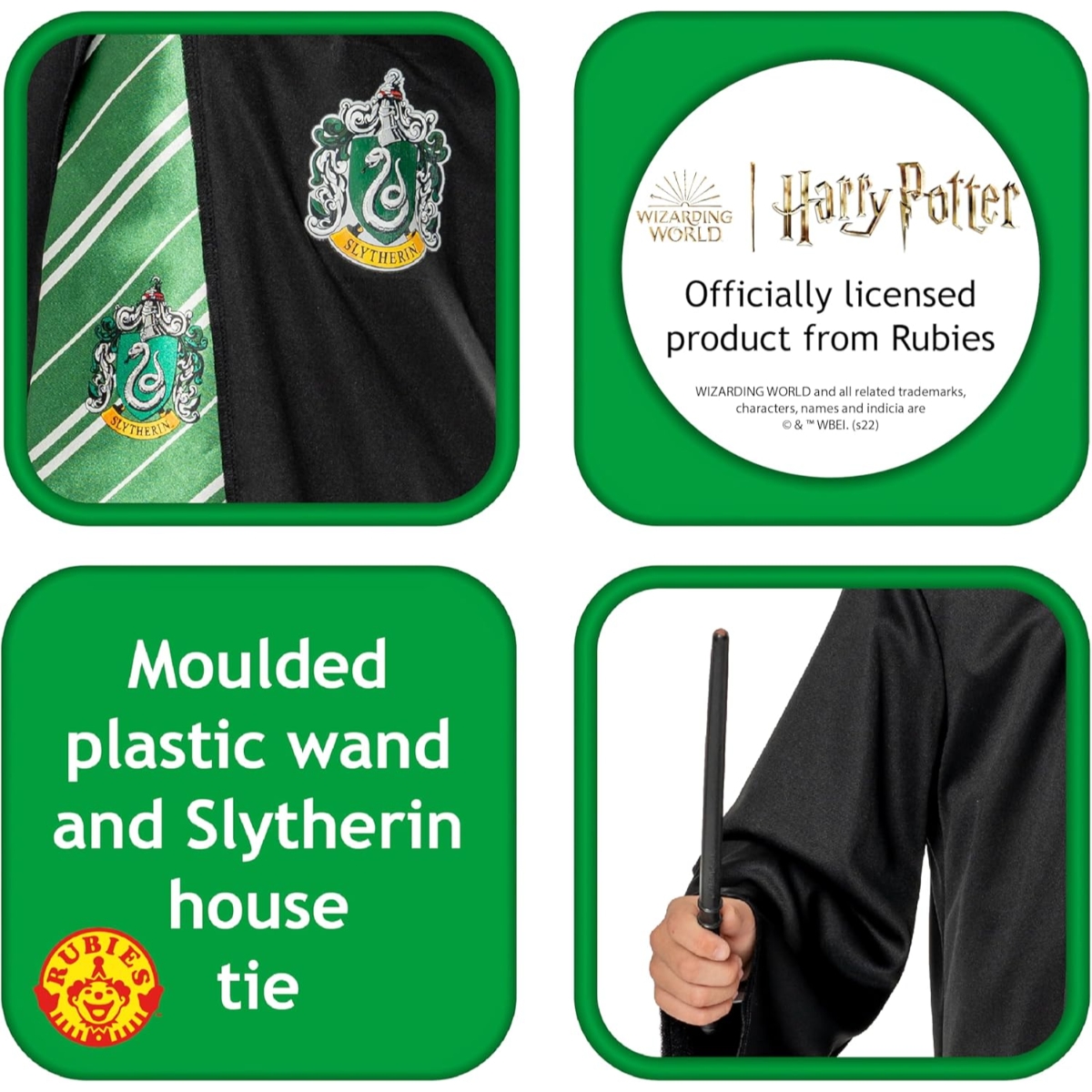 Rubies One Size Slytherin Blister Costume Set Boys, 13+ Years