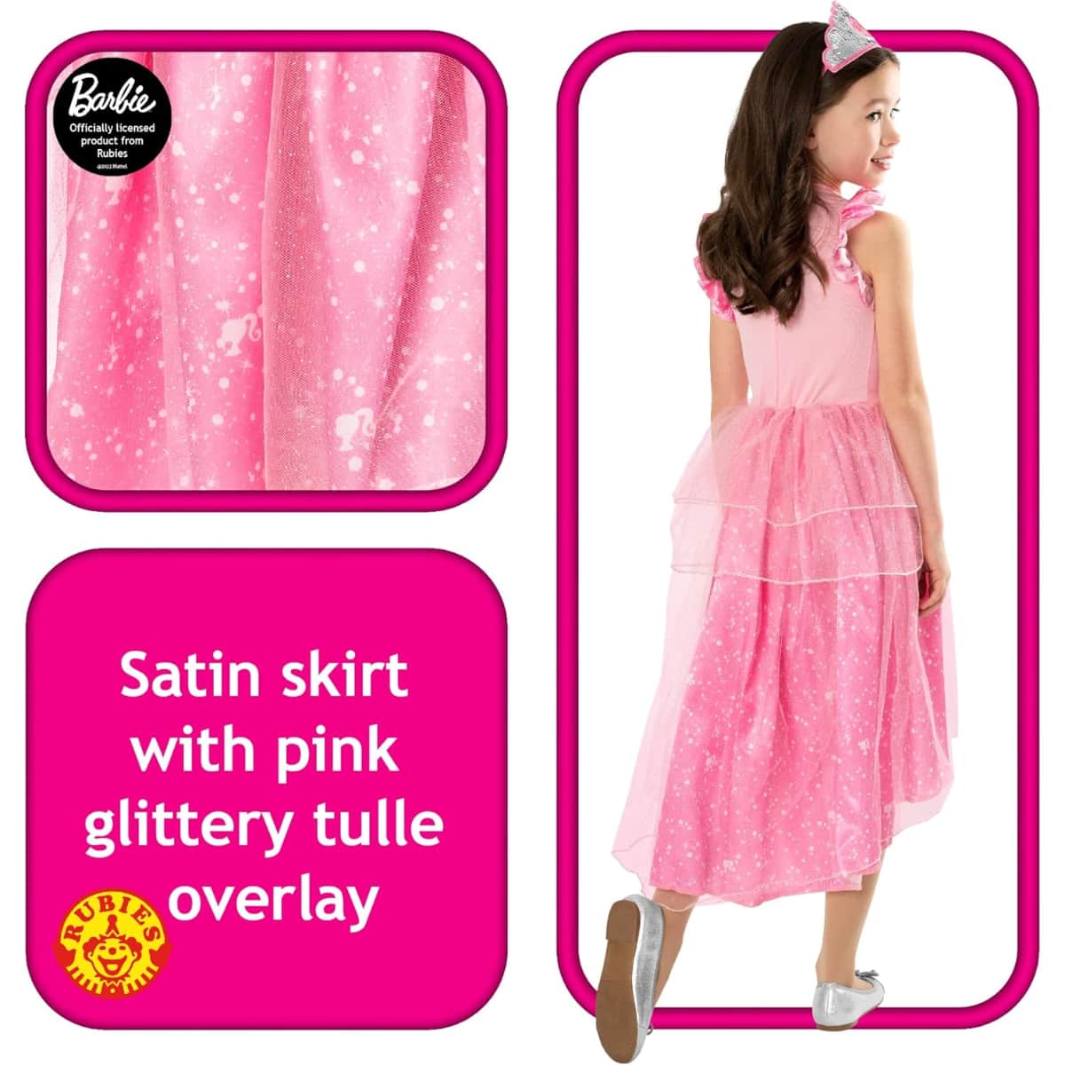Rubies S Barbie Princess Costume Girls, 3-4 Years