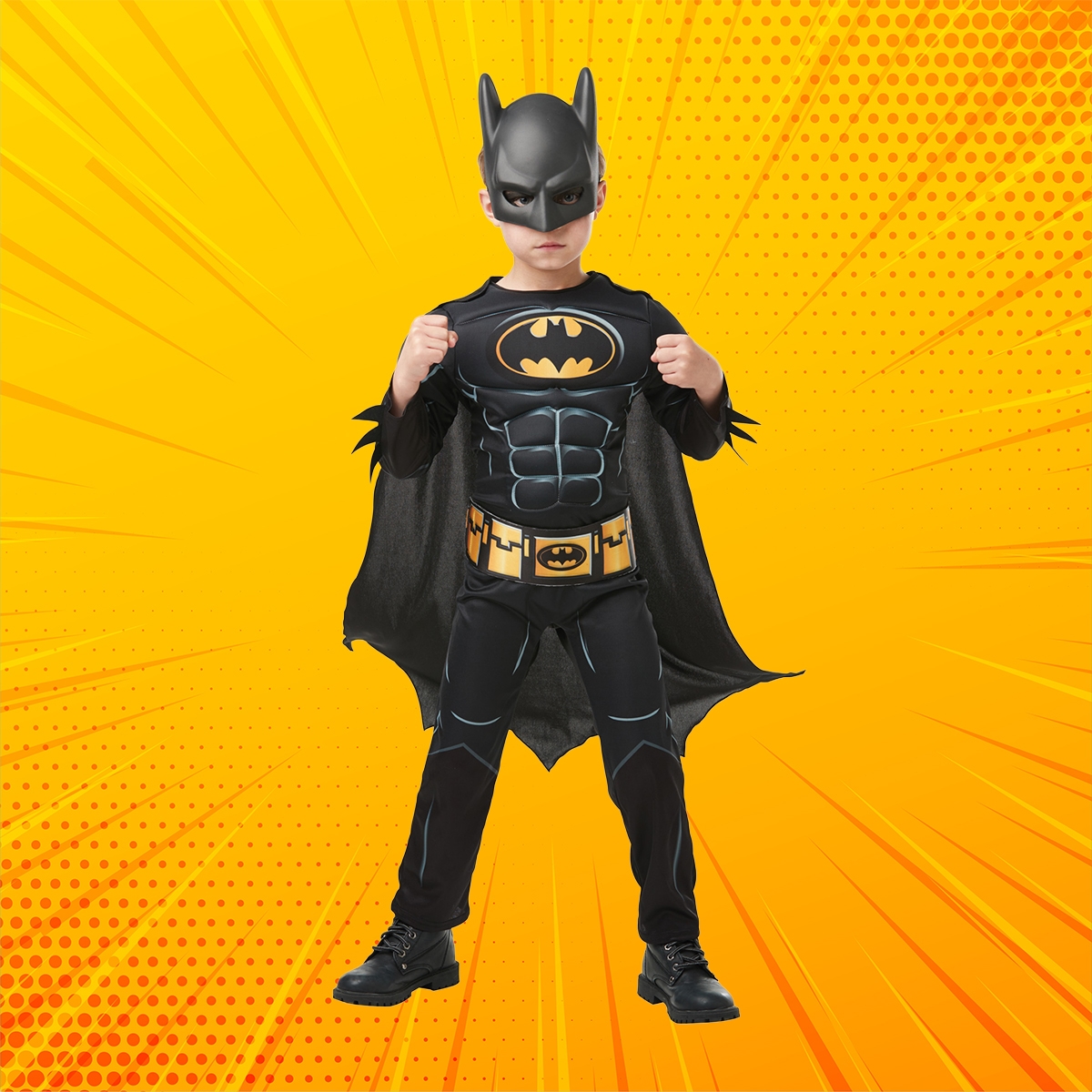 Rubies S Batman Black Core Costume Boys, 3-4 Years