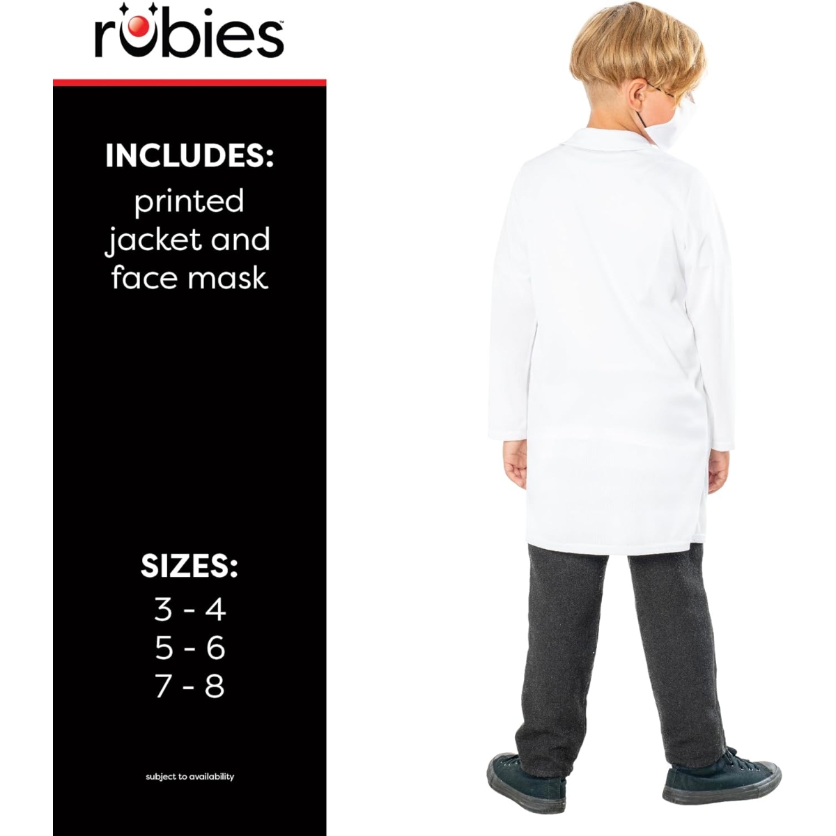 Rubies S Doctor Roleplay Kids Fancy Dress Costume Unisex, 5-7 Years