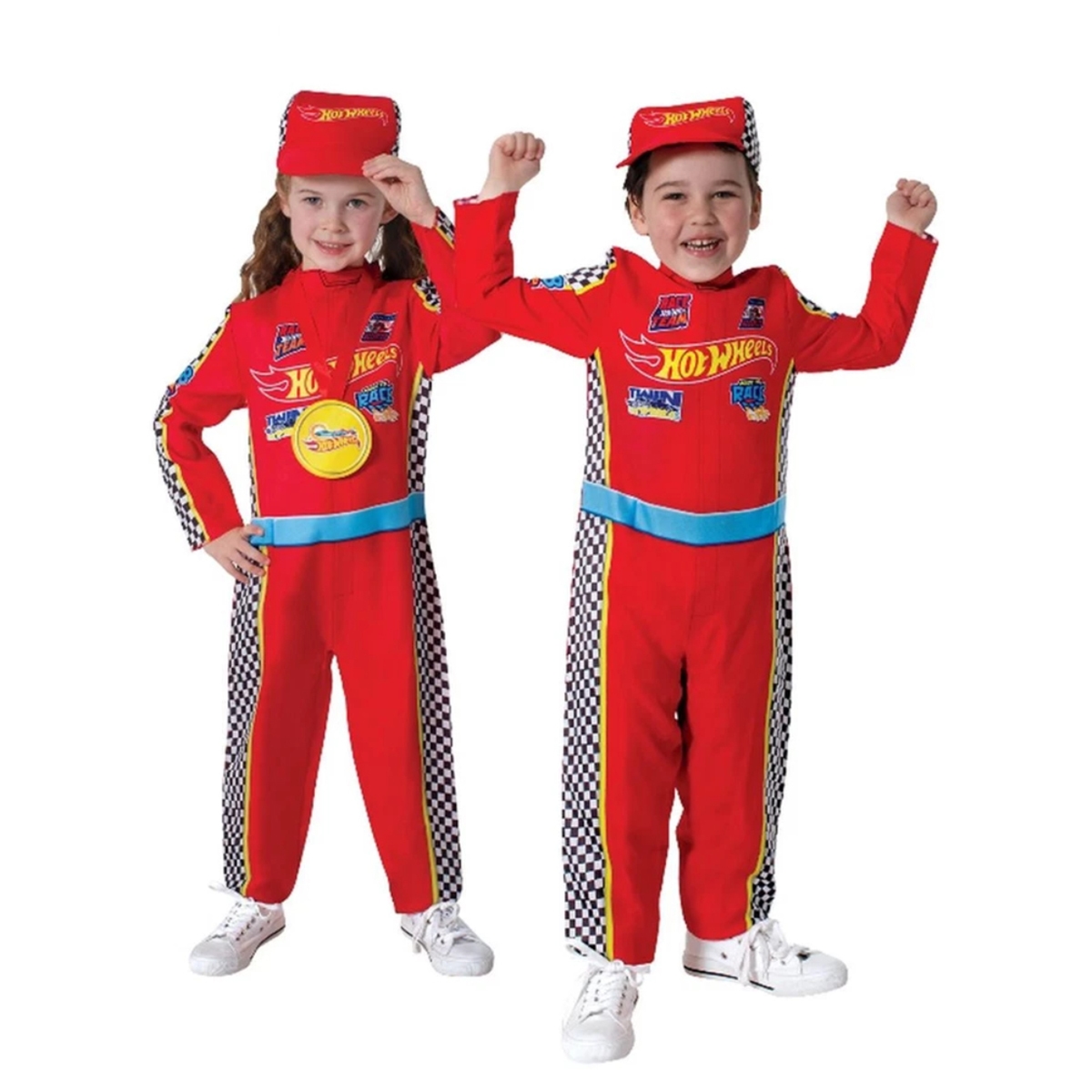 Rubies S Hot Wheels Racing Costume Suit Unisex,3-4 Years