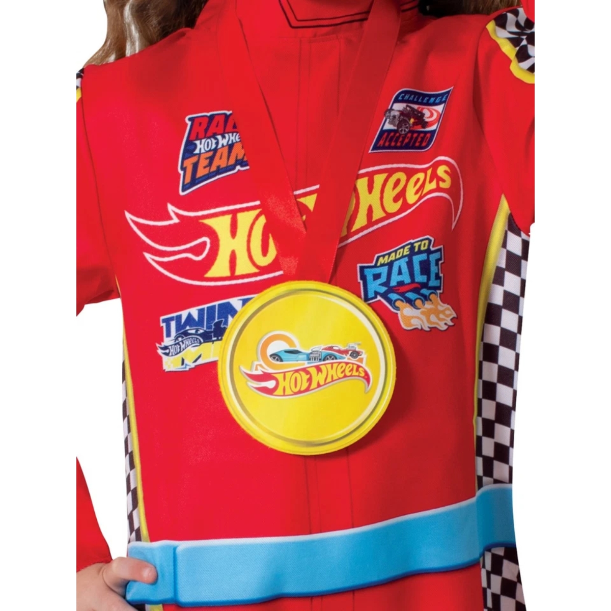 Rubies S Hot Wheels Racing Costume Suit Unisex,3-4 Years