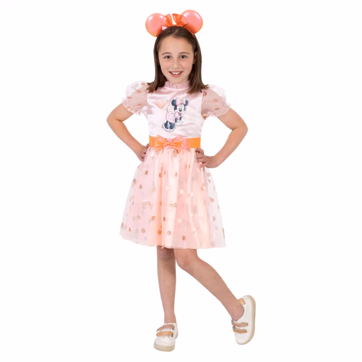 Rubies S Minnie Mouse Rose Gold Deluxe Costume Girls, 3-4 Years