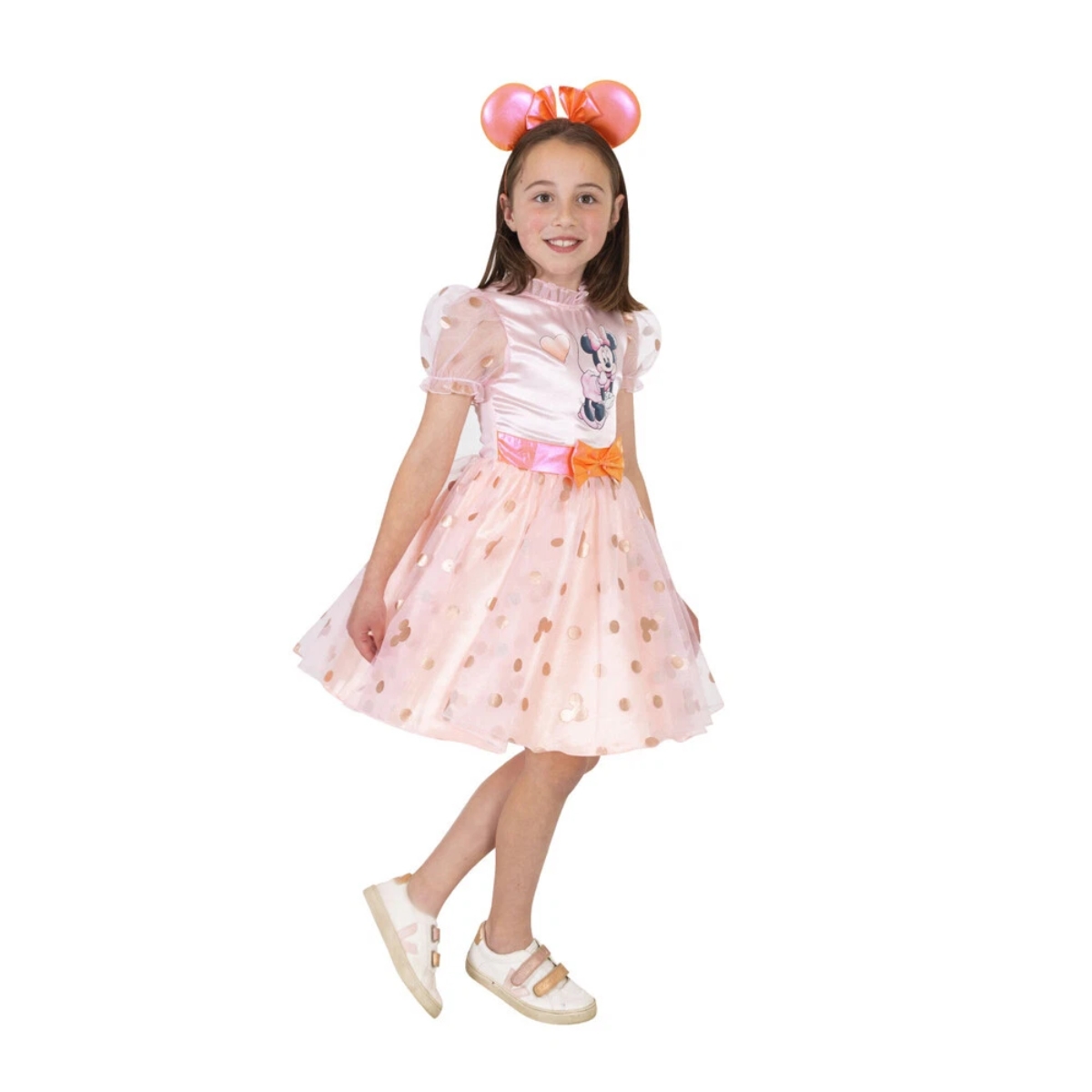 Rubies S Minnie Mouse Rose Gold Deluxe Costume Girls, 3-4 Years