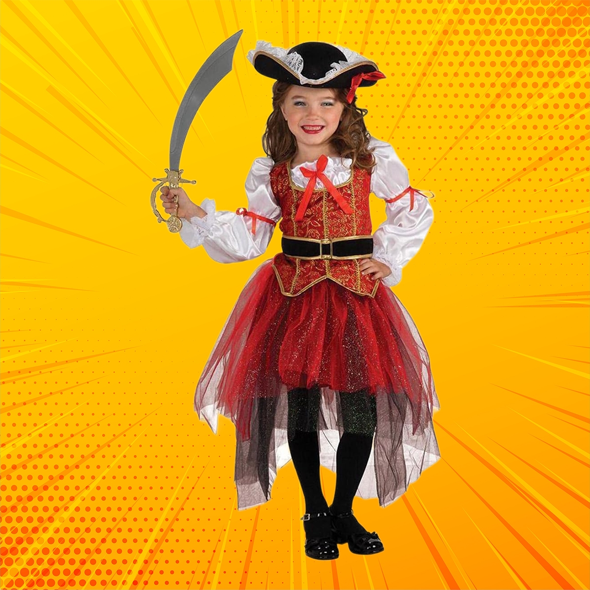 روبيز زي أميرة البحار مقاس S للبنات 5-7 سنوات