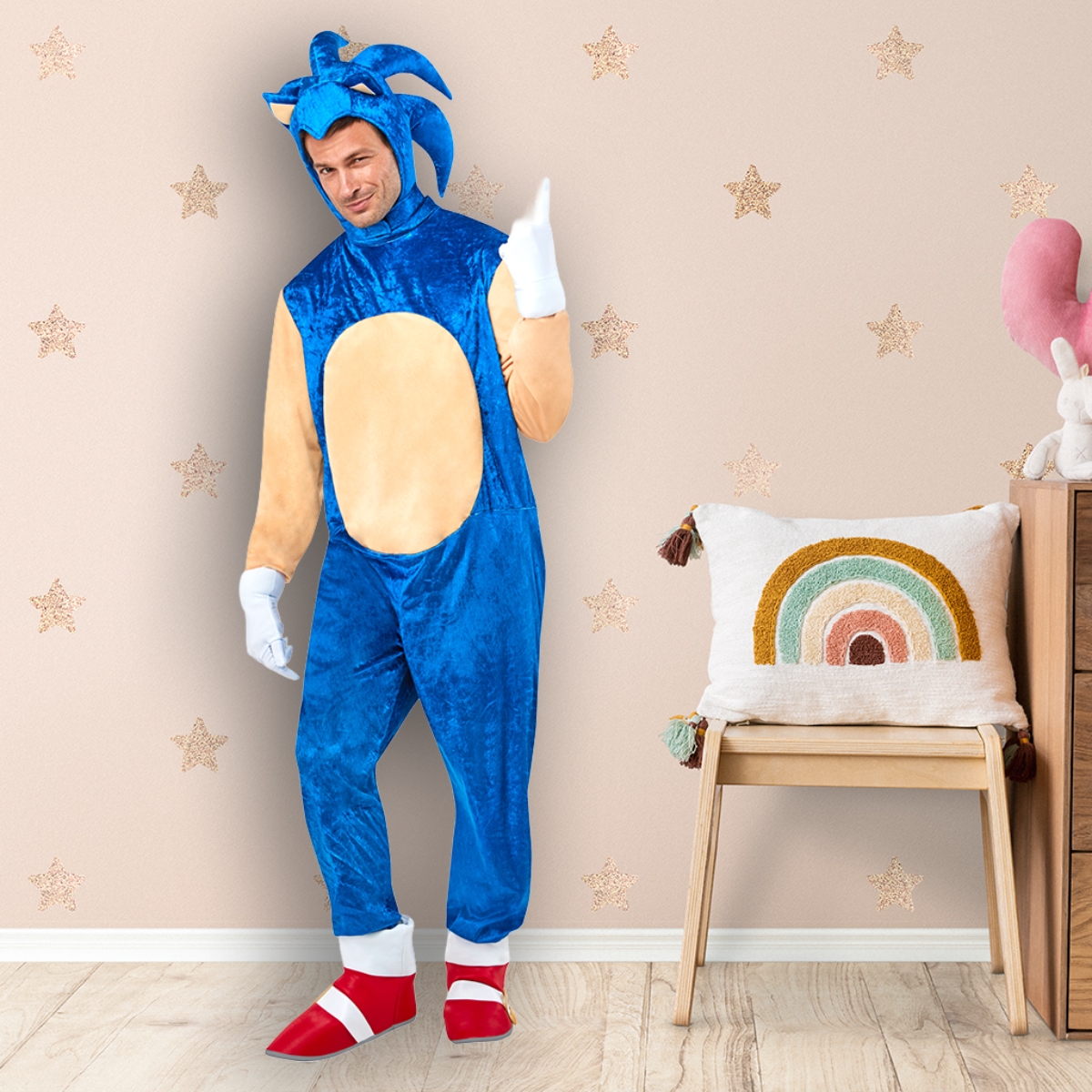 Rubies S Sonic Deluxe The Hedgehog Costume Boys, 3-4 Years