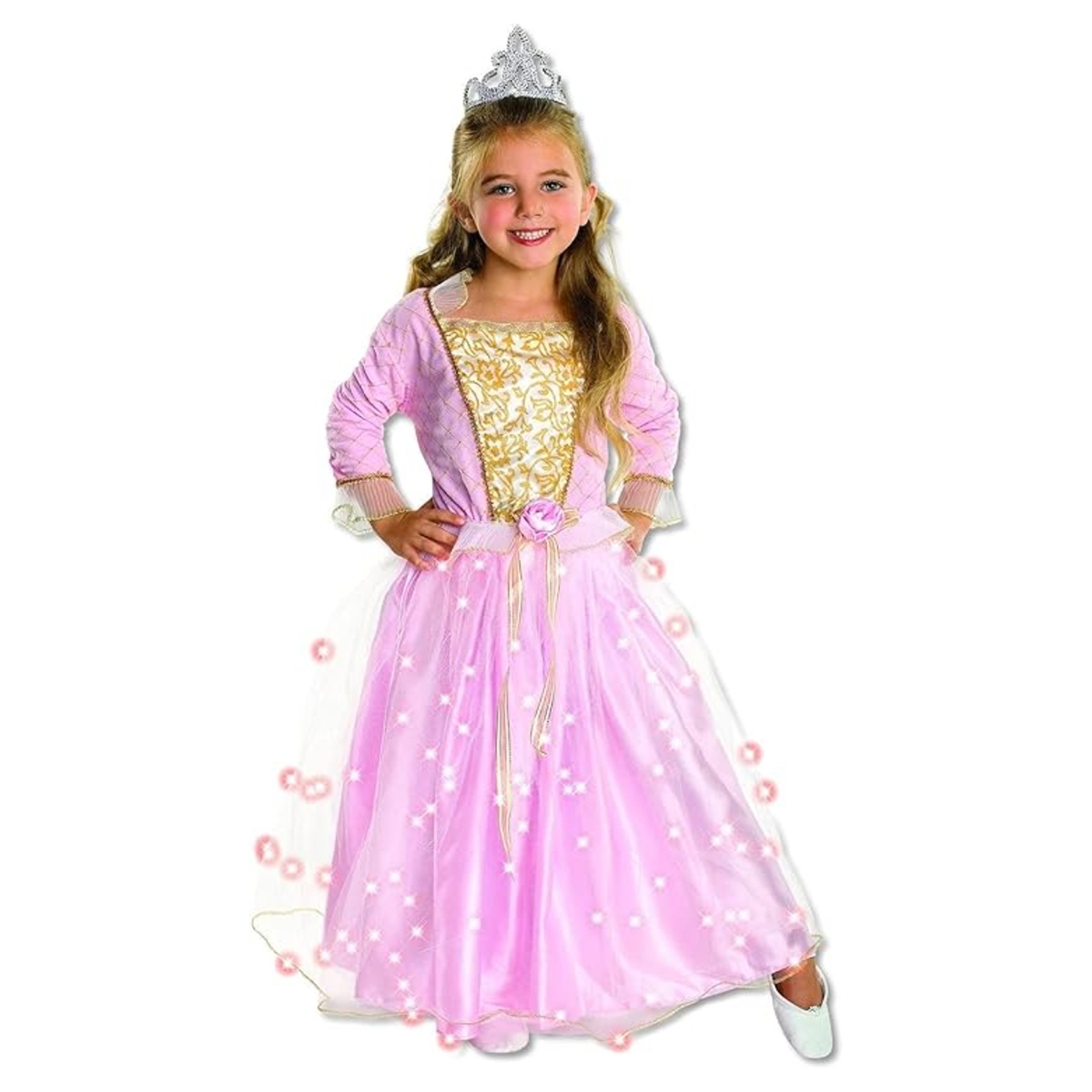 روبيز زي أميرة الورد المتلألئة مقاس S للبنات 5-7 سنوات