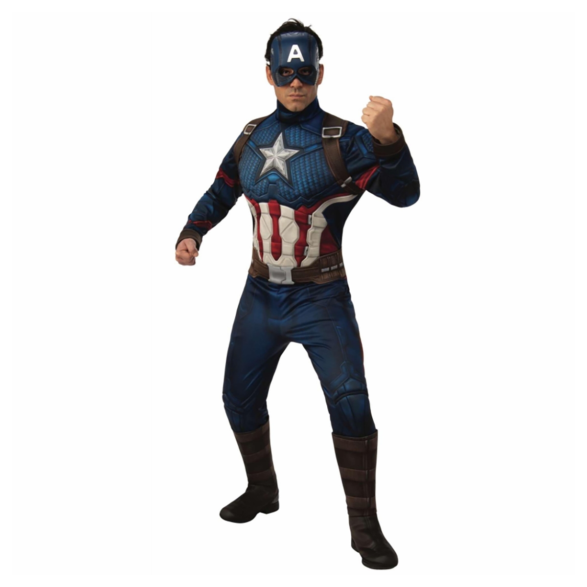 Rubies STD Captain America Deluxe Adult Costume Boys, 13+ Years