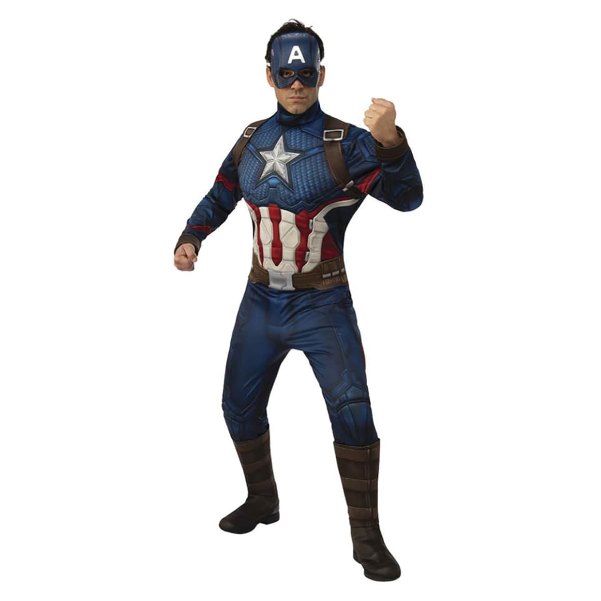 Rubies STD Captain America Deluxe Adult Costume Boys, 13+ Years