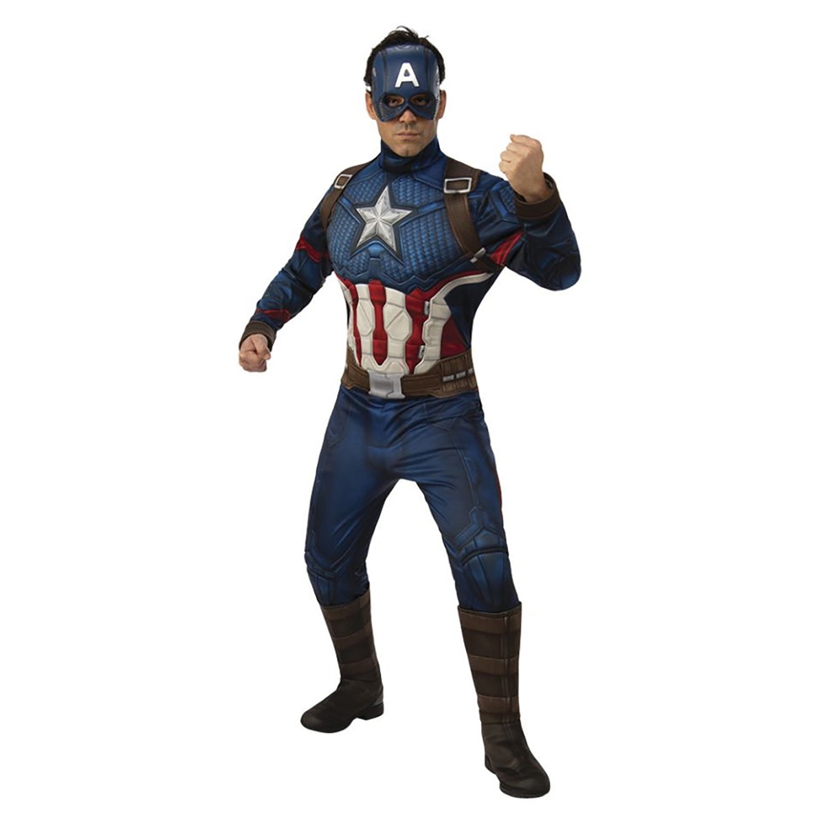 Rubies XL Captain America Deluxe Adult Costume Boys, 13+ Years