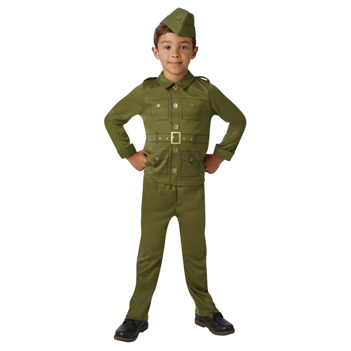 Rubies XL WW2 Solider Costume Boys, 8-10 Years
