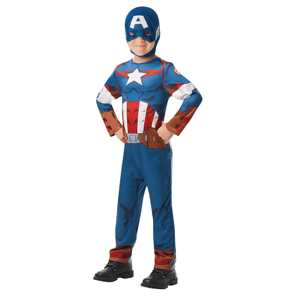 Rubies XS Captain America Costume Toddler, 0-2 Years