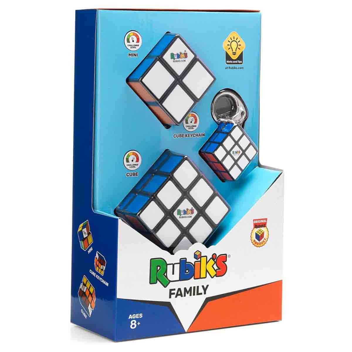 Rubik's Cube Family Puzzle Game Unisex, 8-10 Years, Pack of 3