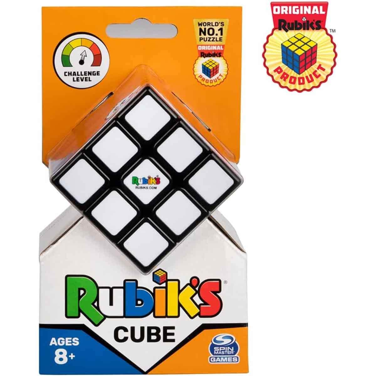 Rubiks 3x3 The Original Classic Cube Brain Teaser Unisex, 8-10 Years
