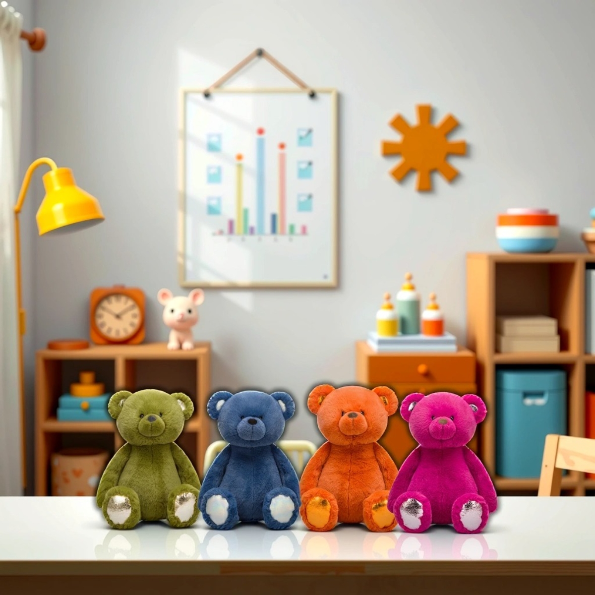 Russ 14″ Crackle Bears Assorted Plush Toy Unisex, 3-4 Years