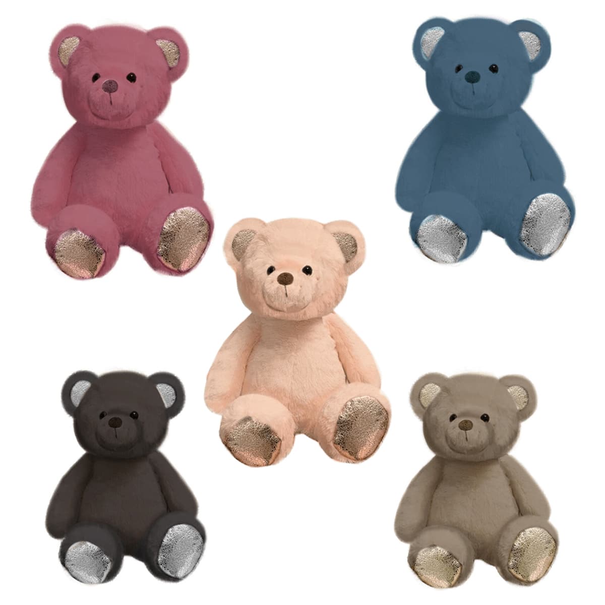 Russ JKTRBCR00175 14″ Crackle Bears Assorted Plush Toy Unisex, 3-4 Years