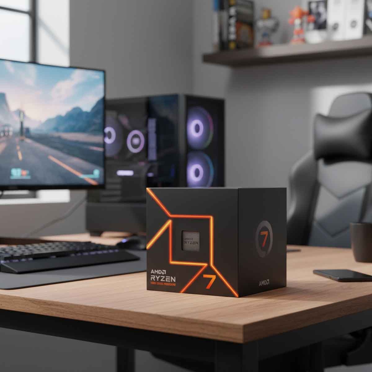 AMD Ryzen 7 7700 3.8GHz 8-Core 16-Thread 32MB Processor