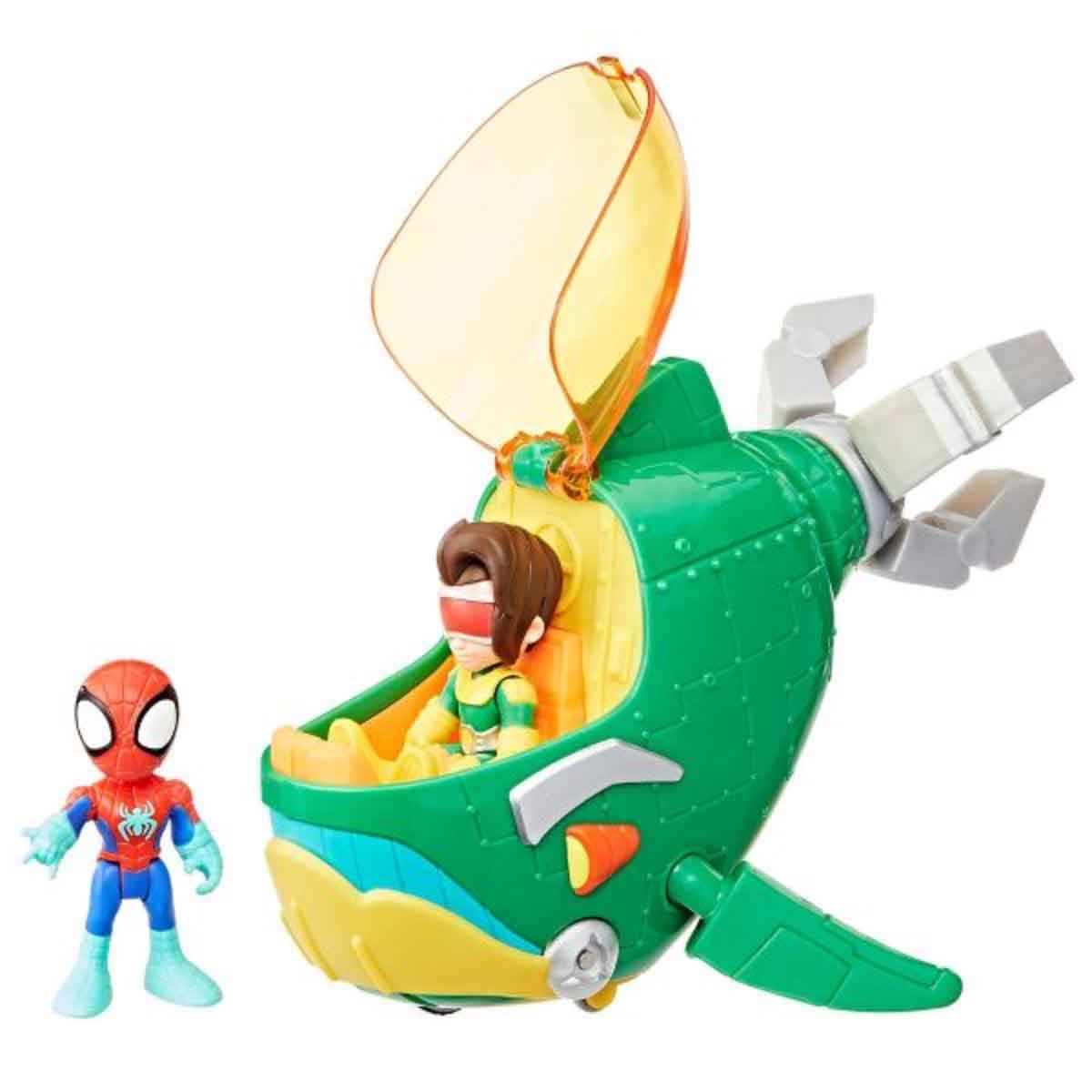 Spidey & His Amazing Friends Dock Ock Whale Toy Vehicle Playset Unisex, 3-4 Years