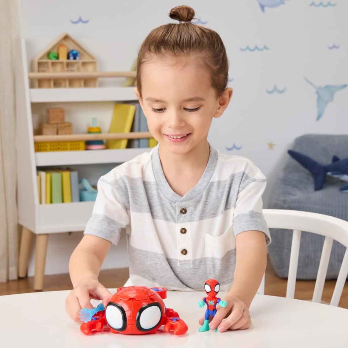 Spidey & His Amazing Friends Water-Webs Spider Crab Playset Unisex, 3-4 Years