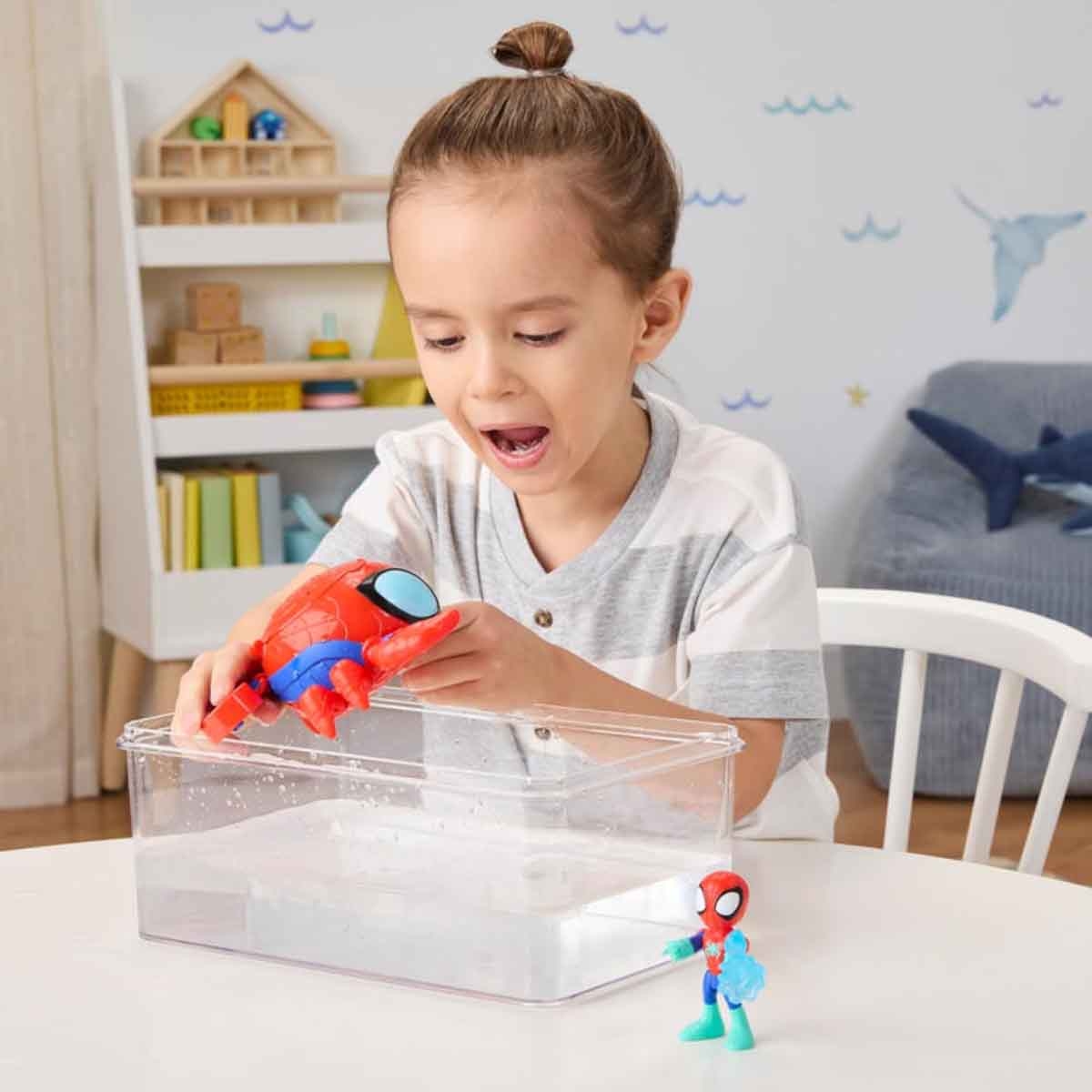 Spidey & His Amazing Friends Water-Webs Spider Crab Playset Unisex, 3-4 Years