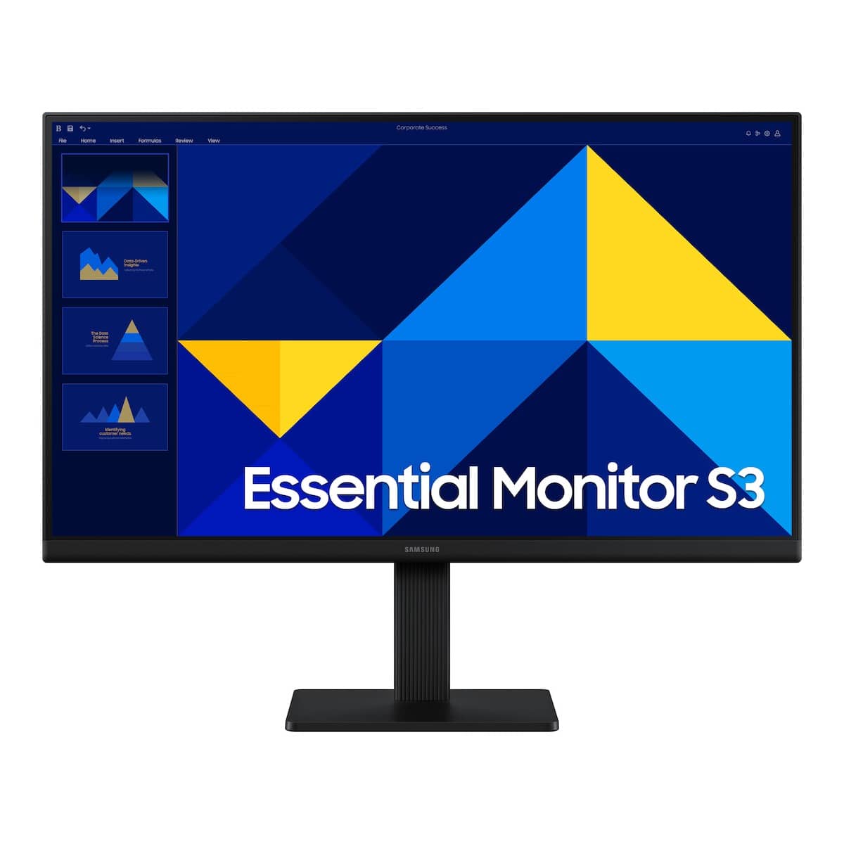 سامسونج شاشة Essential S3 مسطحة بدقة FHD ولوحة IPS ومعدل تحديث 100Hz
