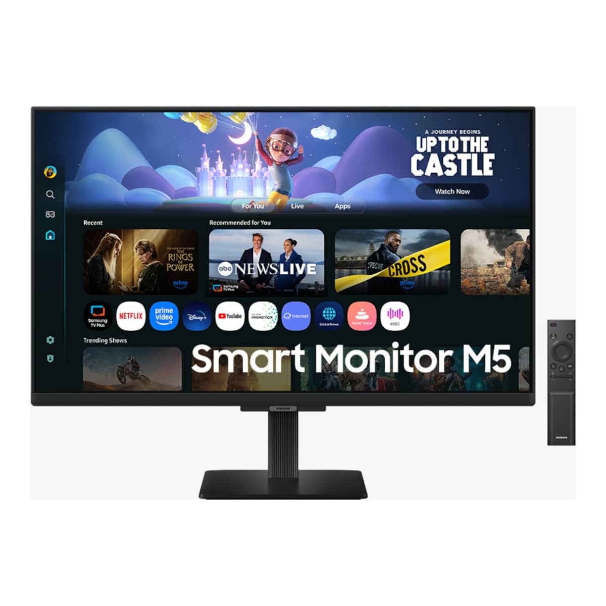 سامسونج شاشة M5 الذكية مسطحة مقاس 27 انش بدقة FHD ومعدل تحديث 60Hz