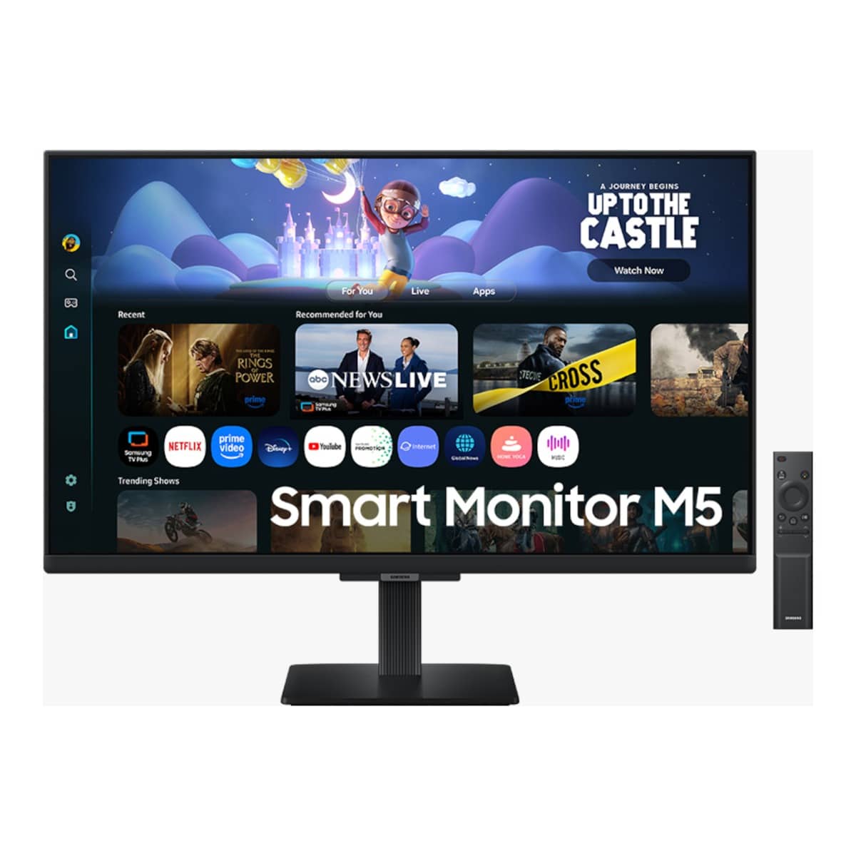 سامسونج شاشة M5 الذكية مسطحة مقاس 27 انش بدقة FHD ومعدل تحديث 60Hz